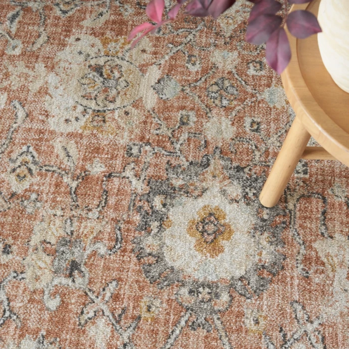 Nourison Oushak Home Rust OUS01 9 ft. X 12 ft. Rect. Rug