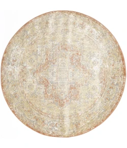 Nourison Home Nourison Essentials Persian NRE07 Beige Rust 6 ft. Round Area Rug