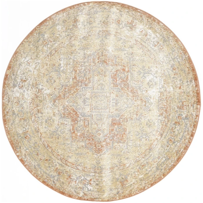 Nourison Nourison Essentials Persian Beige Rust NRE07 6 ft. X Round Rug