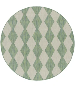 Nourison Home Positano POS04 Blue Green 6 ft. Round Area Rug