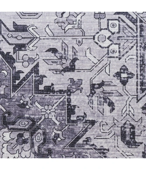 Nourison Nourison Washables Charcoal Grey NWB15 2 ft. 2 in. X 8 ft. Rect. Rug