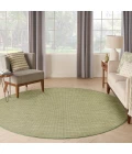 Nourison Positano Green POS01 8 ft. X Round Rug