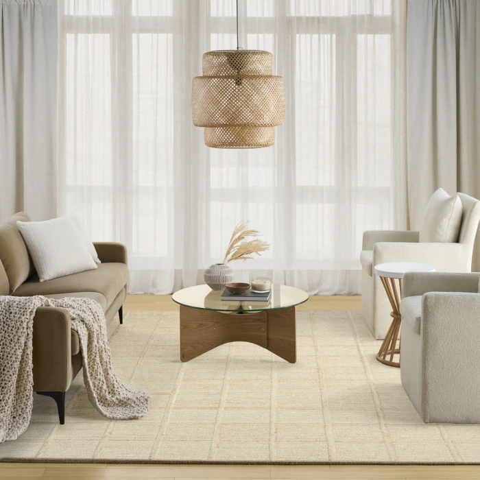 DKNY Pure Framework Beige FRA01 8ft.6in. x 11ft.6in. Rect. Rug
