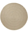 Nourison Tulum Taupe Grey TLM04 8 ft. X Round Rug