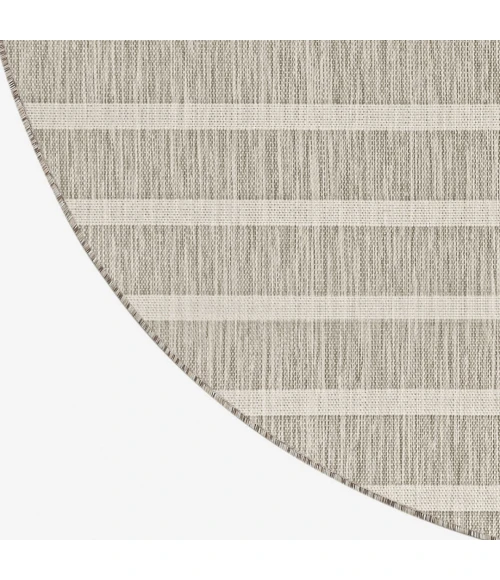 Nourison Positano Grey Ivory POS03 10ft. Round Rug