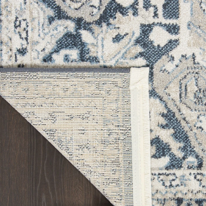 Nourison Carina Blue Grey CNA01 4ft. x 6ft. Rect. Rug