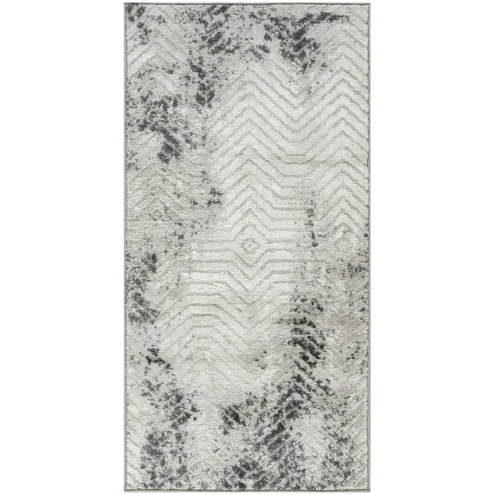 Nourison Dekor Grey Charcoal DEK04 2 ft. X 4 ft. Rect. Rug