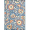 Nourison Home Aloha ALH17 Blue Rose 7 ft. 10 in. X 10 ft. 6 in. Area Rug