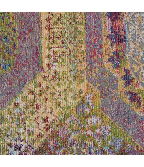 Nourison Home Ankara Global Multicolored ANR05 6ft. x Round Round Rug