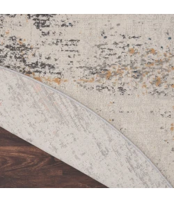 Nourison Rustic Textures Grey Blue RUS13 7’10” x Round Round Rug