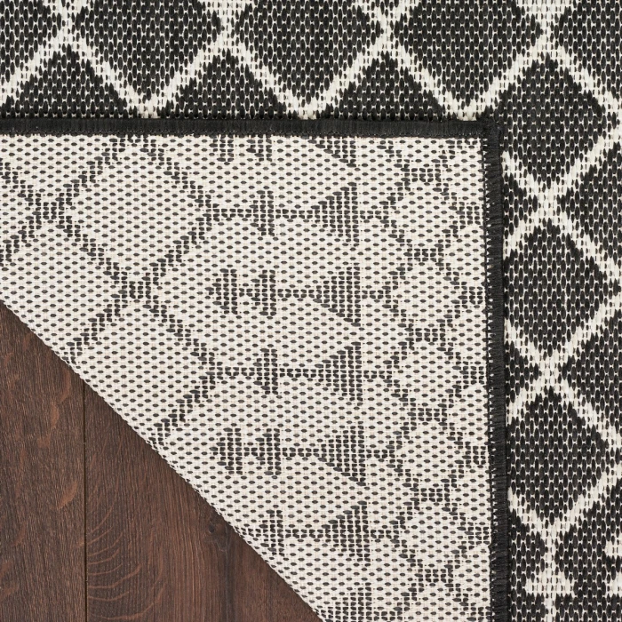 Nourison Positano Black POS02 5 ft. X 7 ft. Rect. Rug