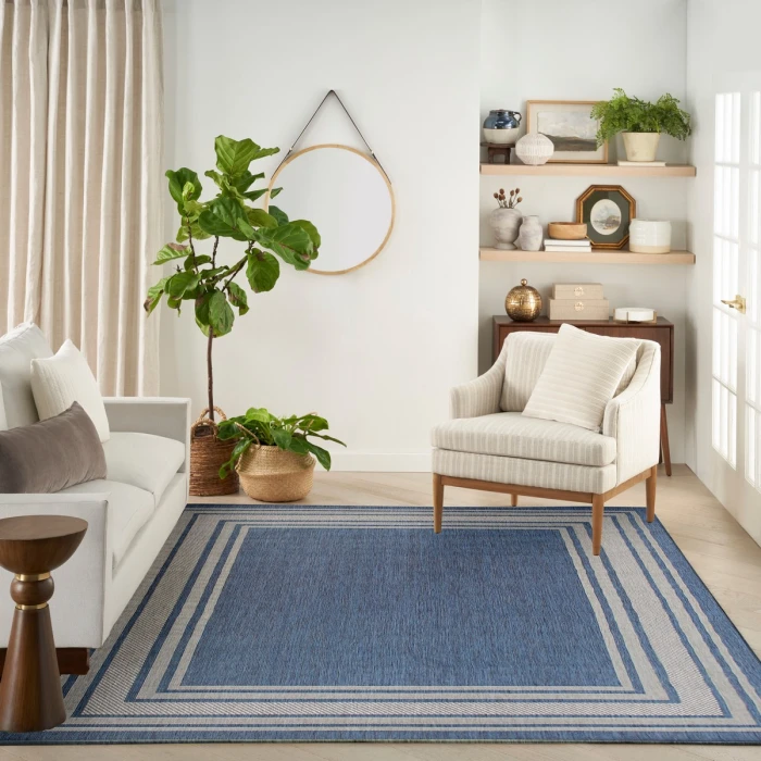 Nourison Horizon Indoor/Outdoor Denim HOZ03 10 ft. X 14 ft. Rect. Rug