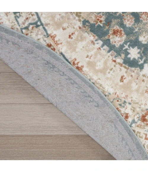 Nourison Home Thalia Blue THL04 7’10” x Round Round Rug