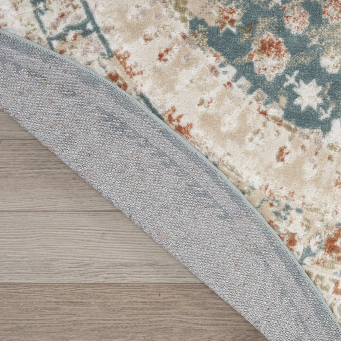 Nourison Home Thalia Blue THL04 7’10” x Round Round Rug