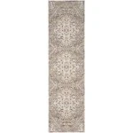 Nourison Melody Grey Multicolor MEL03 2ft.2in. x 7ft.6in. Rect. Rug
