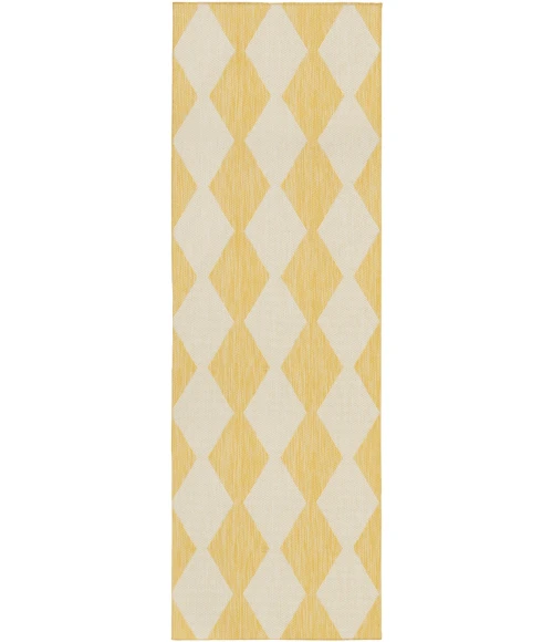 Nourison Positano Yellow POS04 2ft.2in. x 10ft. Rect. Rug