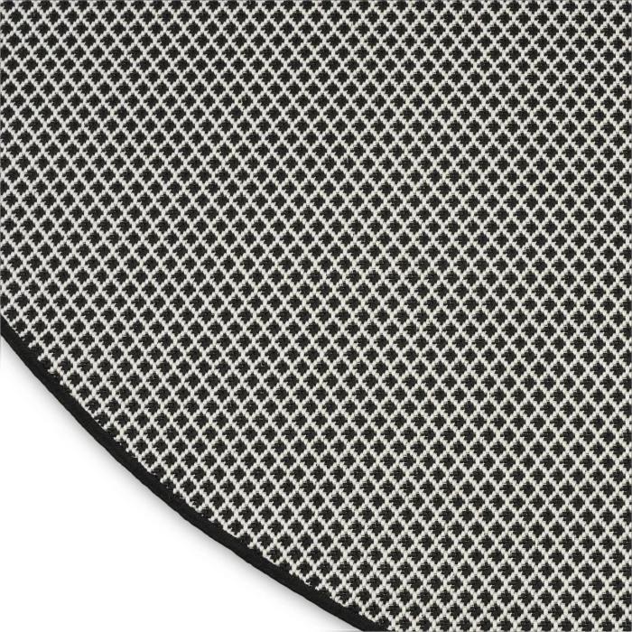 Nourison Home Courtyard Black COU01 5ft. x Round Round Rug