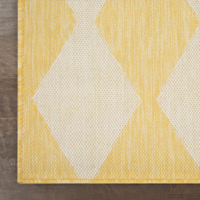 Nourison Positano Yellow POS04 2ft.2in. x 12ft. Rect. Rug