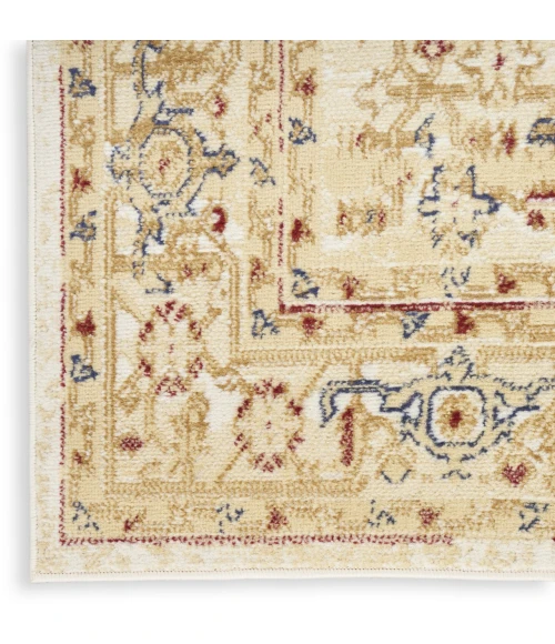 Nourison Grafix Cream Multicolor GRF43 5ft.3in. x 7ft.3in. Rect. Rug