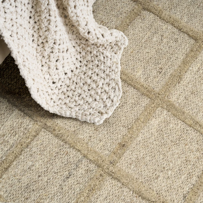 DKNY Pure Framework Tan FRA01 5ft. x 7ft.6in. Rect. Rug