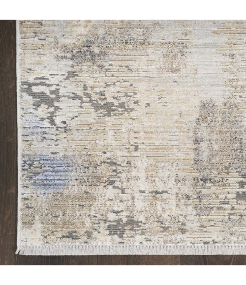 Nourison Abstract Hues Beige Grey ABH01 5ft.3in. x 7ft.6in. Rect. Rug