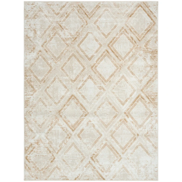Nourison Dekor Ivory Beige DEK05 5 ft. 3 in. X 7 ft. Rect. Rug