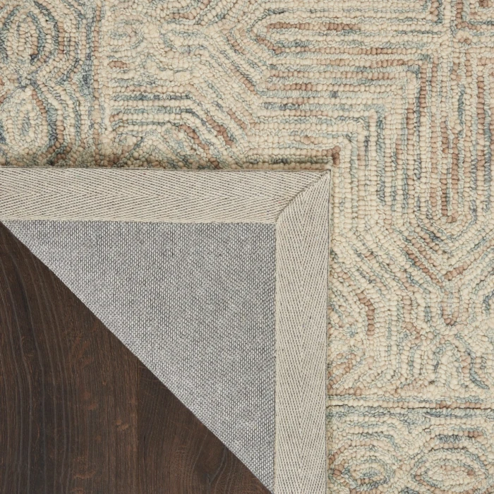 Nourison Interlock Blue Ivory ITL03 8 ft. Rect. Rug