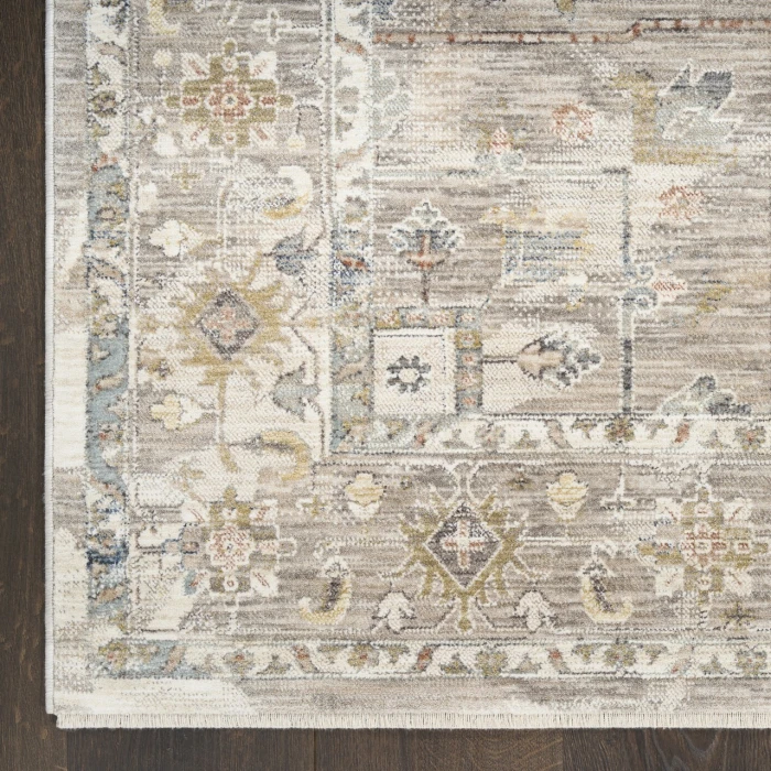 Nourison Home Antique Fusion Grey ANF02 2ft.2in. x 10ft. Rect. Rug