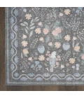 Nourison Home Botanical Washables Grey BOT04 2ft. x 6ft. Rect. Rug