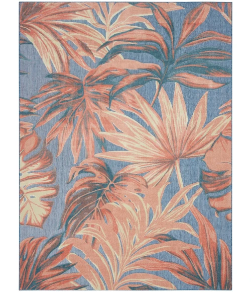 Nourison Aloha Blue Rose ALH43 7 ft. 10 in. X 10 ft. 6 in. Rect. Rug