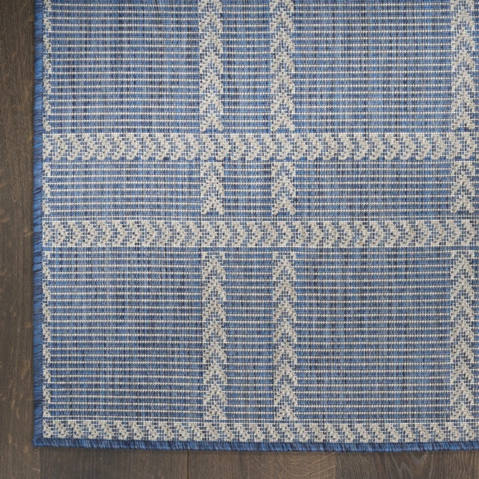 Nourison Home Horizon Indoor/Outdoor Blue HOZ04 2ft.2in. x 8ft. Rect. Rug