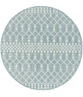Nourison Positano Aqua POS02 6 ft. X Round Rug