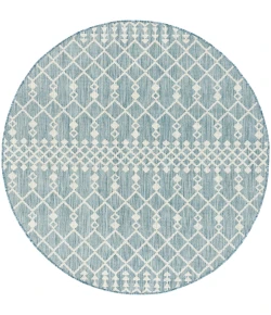 Nourison Home Positano POS02 Aqua 6 ft. Round Area Rug