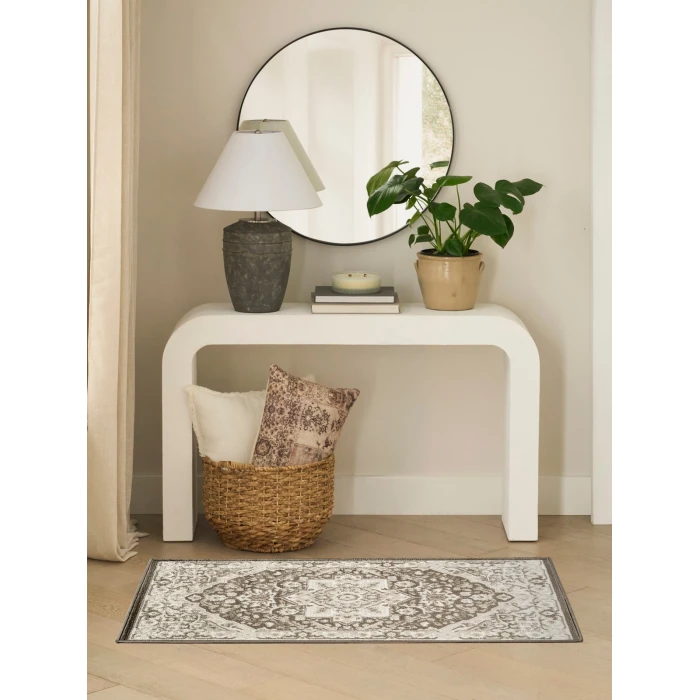 Nourison Dekor Brown Ivory DEK08 2 ft. x 4 ft. Rect. Rug