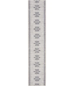 Nourison New Concept Washables Ivory Charcoal SR109 2ft.2in. x 10ft. Rect. Rug