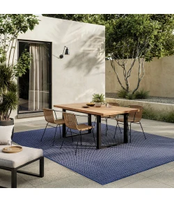 Nourison Home Horizon Indoor/Outdoor HOZ02 Navy 10 ft. X 14 ft. Area Rug