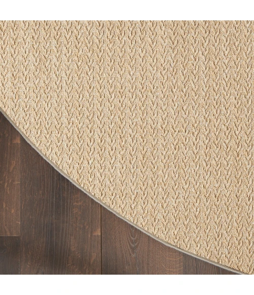 Nourison Tulum Taupe TLM02 8 ft. X Round Rug