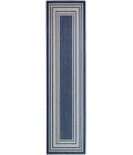Nourison Horizon Indoor/Outdoor Navy HOZ03 2 ft. 2 in. X 8 ft. Rect. Rug