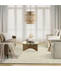 DKNY Pure Framework Cream / Ivory FRA01 8ft.6in. x 11ft.6in. Rect. Rug