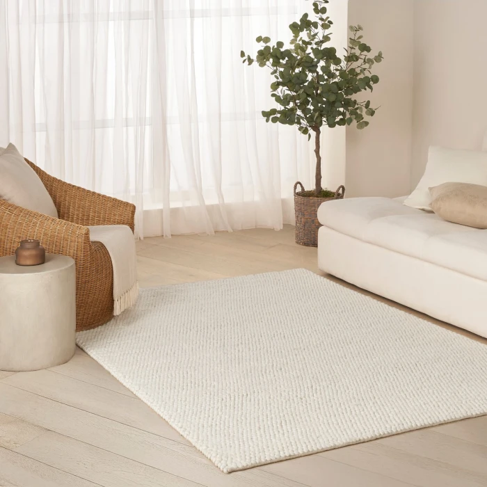 DKNY Pure Knots Ivory KNT01 4 ft. X 6 ft. Rect. Rug