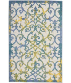 Nourison Home Aloha Blue ALH21 2ft. x 3ft. Rect. Rug