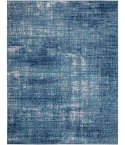 Calvin Klein River Flow Teal Ivory Blue RFV02 7ft. 10in. x 9ft. 10in. Rect. Rug