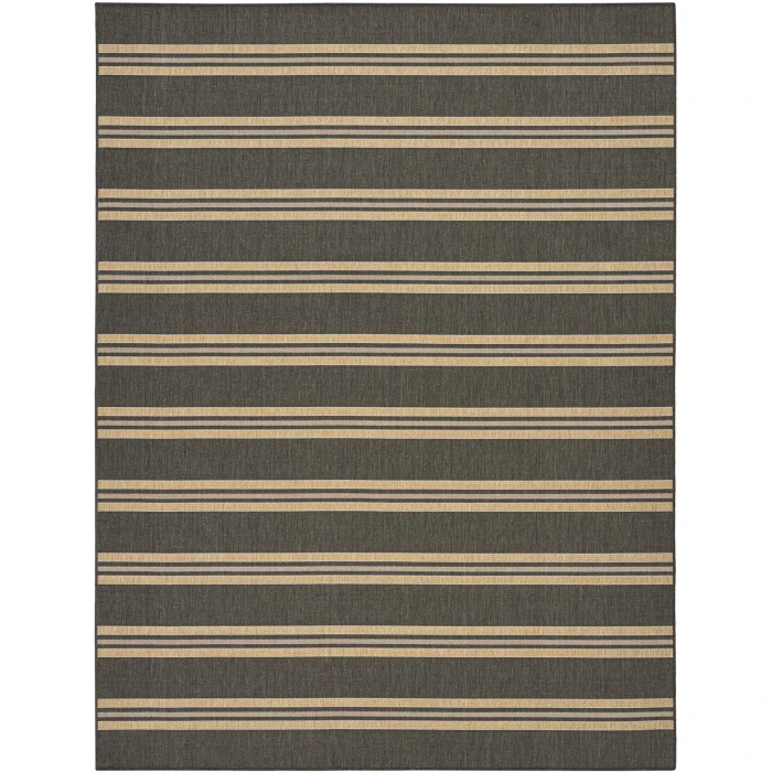 Nourison Home Horizon Indoor/Outdoor Black HOZ05 10ft. x 14ft. Rect. Rug