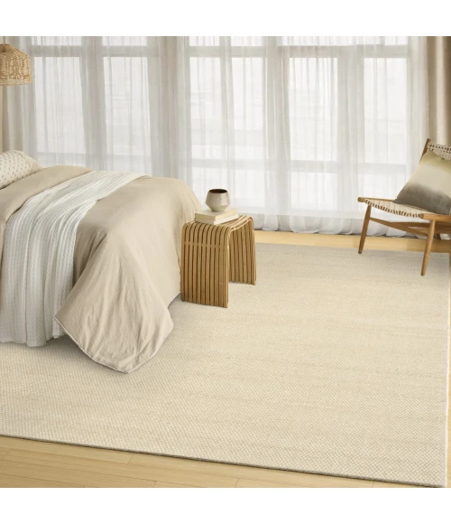 DKNY Pure Rows Beige ROW01 9ft.9in. x 13ft.9in. Rect. Rug