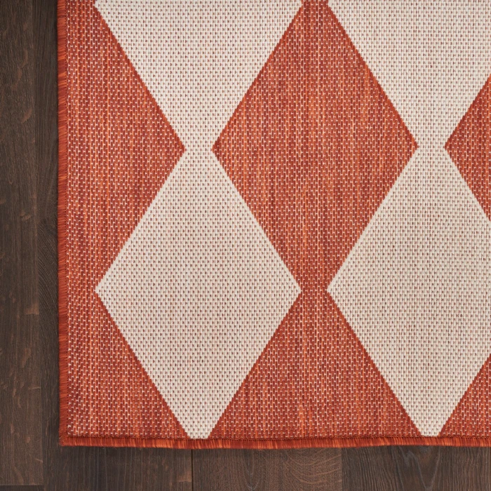 Nourison Positano Terracotta POS04 6 ft. X 9 ft. Rect. Rug