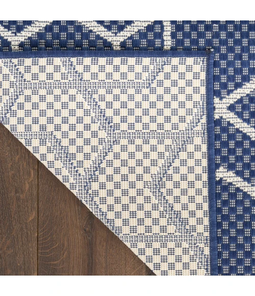 Nourison Horizon Indoor/Outdoor Navy HOZ01 3 ft. X 5 ft. Rect. Rug