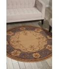 Nourison Home Ashton House Beige AS30 5ft.6in. x Round Round Rug