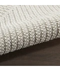 Nourison Paxton Grey Ivory PAX06 2ft.2in. x 4ft.5in. Rect. Rug