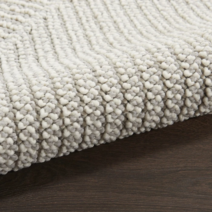 Nourison Paxton Grey Ivory PAX06 2ft.2in. x 4ft.5in. Rect. Rug
