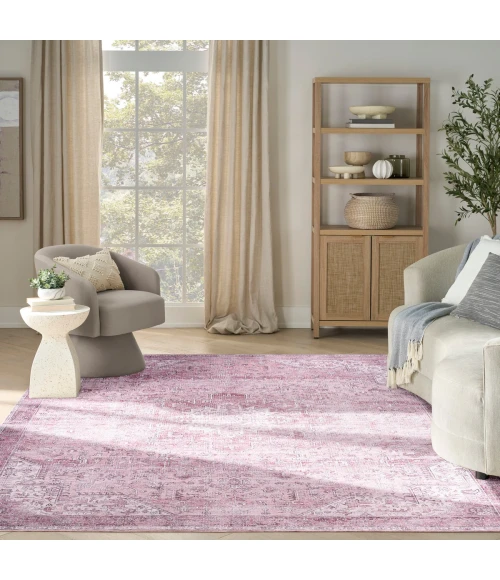 Nourison Nourison Washables Pink NWB15 8 ft. X 10 ft. Rect. Rug